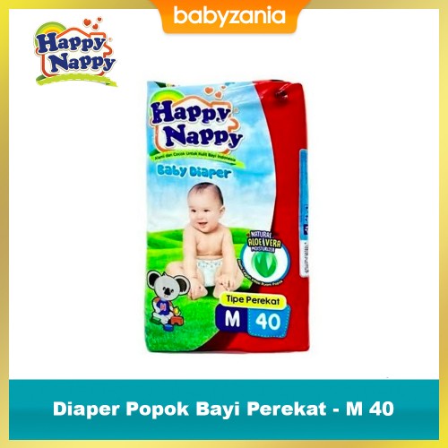 Happy Nappy Diaper Popok Bayi Perekat - M 40