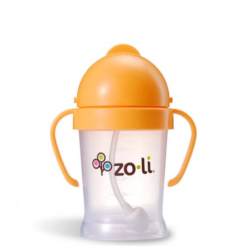 Zoli Straw Sippy Cup Bot 6 oz - Orange