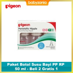 Pigeon Paket Botol Susu Bayi PP RP 50 ml - Beli 2...