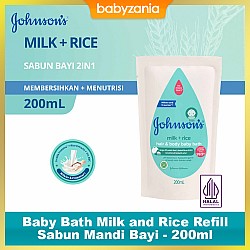 Johnsons Baby Bath Milk and Rice Refill Sabun...