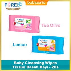 Pure BB Baby Cleansing Wipes Tissue Basah Bayi -...