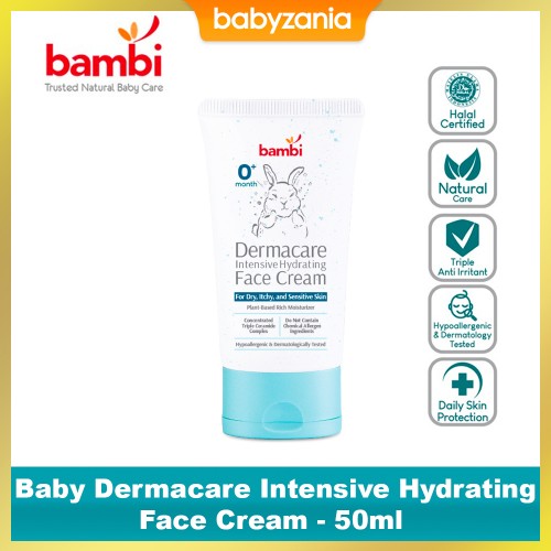 Bambi Baby Dermacare Intensive Hydrating Face Cream - 50ml