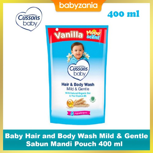 Cussons Baby Hair and Body Wash Mild & Gentle Sabun Mandi - 400 ml