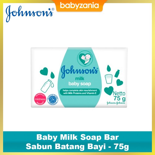 Johnsons Baby Milk Soap Bar Sabun Batang Bayi - 100 gr