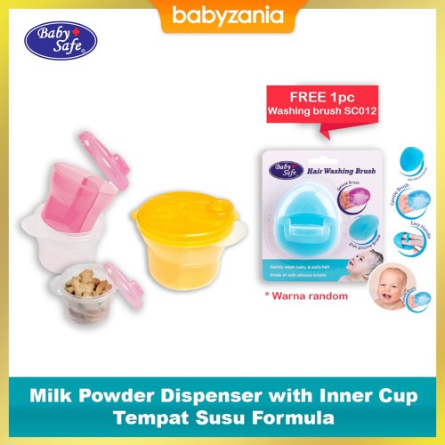 Baby Safe Milk Powder Dispenser with Inner Cup - Tersedia Pilihan Warna