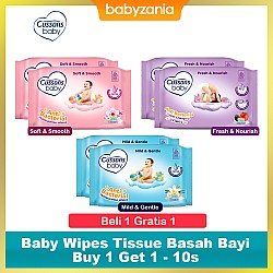 Cussons Baby Wipes Tissue Basah Bayi 10s Beli 1...