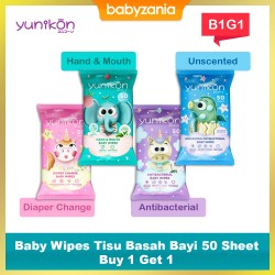 Yunikon Baby Wipes Tissue Tisu Basah Bayi 50...