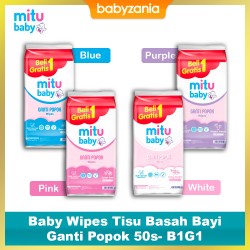 Mitu Baby Wipes Tisu Basah Bayi Ganti Popok 50 s...