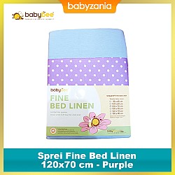 Babybee Sprei Fine Bed Linen 110x70 cm - Purple...