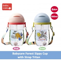 Babycare Forest Sippy Cup with Strap Tritan Botol...