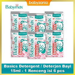 Babymax Basics Detergent / Deterjen Bayi 15ml - 1 Renceng isi 6 pcs