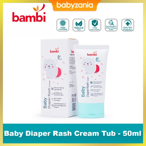 Bambi Baby Diaper Rash Cream Tub - 50ml