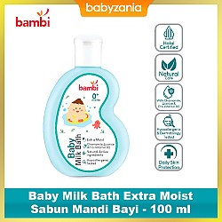 Bambi Baby Milk Bath Extra Moist Sabun Mandi Bayi...