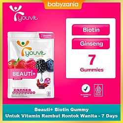 Youvit Beauti+ Biotin Gummy Untuk Vitamin Rambut...