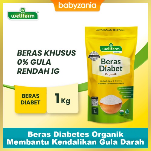 WellFarm Beras Diabetes Organik Free Sugar - 1 Kg