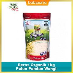 Pure Green Beras Organik 1kg - Pulen Pandan Wangi