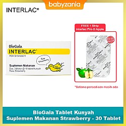 Interlac BioGaia Tablet Kunyah Suplemen Makanan...