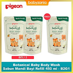 Pigeon Botanical Baby Body Wash Refill 450 ml -...