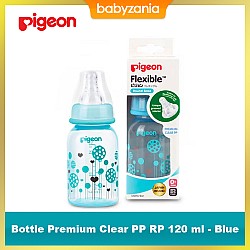Pigeon Bottle Premium Clear PP RP 120 ml - Blue