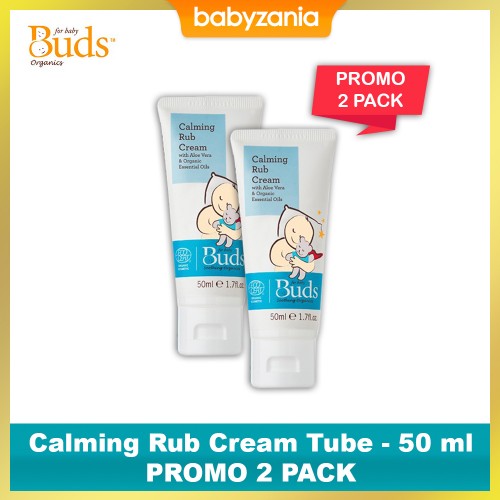 Buds Soothing Organics Calming Rub Cream Tube 50 ml - PROMO 2 PACK