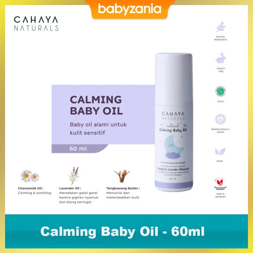 Cahaya Naturals Calming Baby Oil - 60 ml