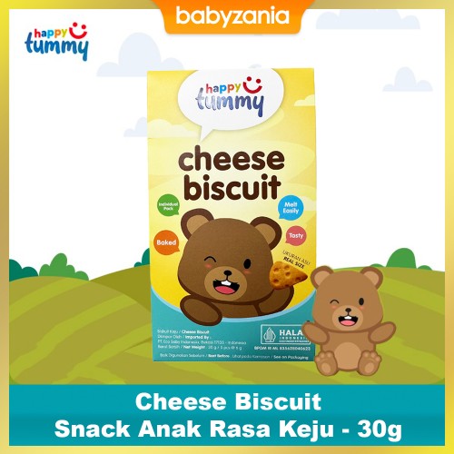 Happy Tummy Cheese Biscuit Snack Anak Rasa Keju - 30 gr