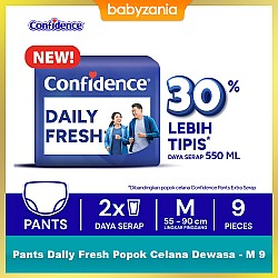 Confidence Pants Daily Fresh Popok Celana Dewasa - M 9