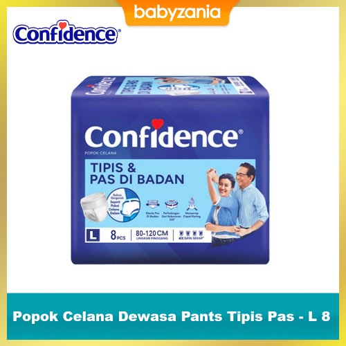 Confidence Popok Celana Dewasa Pants Tipis Pas - L 8