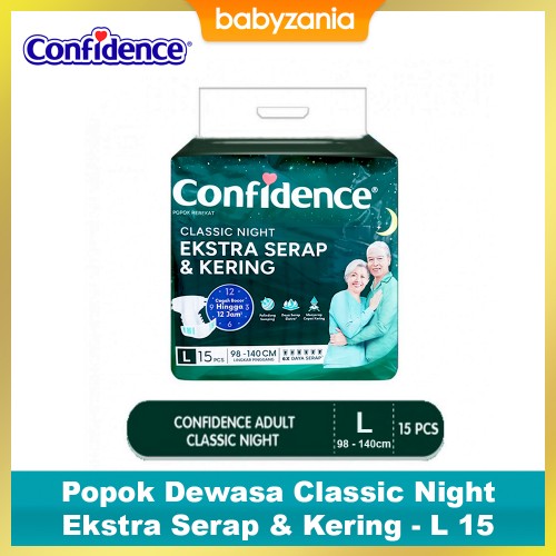 Confidence Popok Dewasa Classic Night - L 15
