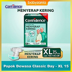Confidence Popok Dewasa Perekat Tape Classic Day - XL 15
