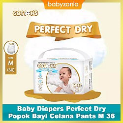 Cottons Baby Diapers Perfect Dry Popok Bayi...