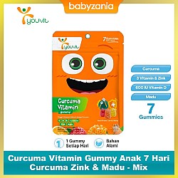 Youvit Curcuma Vitamin Gummy Anak Zink & Madu...