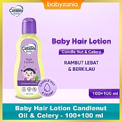 Cussons Baby Hair Lotion Candlenut Oil & Celery - 100+100 ml