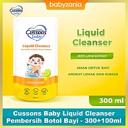Cussons Baby Liquid Cleanser Pembersih Botol Bayi - 300+100ml