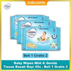 Cussons Baby Wipes Tissue Basah Bayi Mild &...