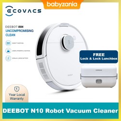 Ecovacs DEEBOT N10 Robot Vacuum Cleaner Sapu Pel...