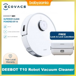 Ecovacs DEEBOT T10 Robot Vacuum Cleaner Sapu...