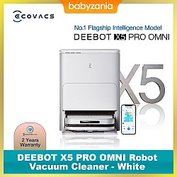 Ecovacs DEEBOT X5 PRO OMNI Robot Vacuum Cleaner Sapu Vacum Pel Vakum Mop