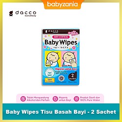 Dacco Baby Wipes Tisu Basah Bayi Isi 2 Sachet (Free Gift)