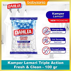 Dahlia Kamper Lemari Napthalene Triple Action Fresh & Clean - 100 gr