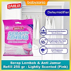 Dahlia Serap Lembab & Anti Jamur Refill 250 gr Lightly Scented (Pink)