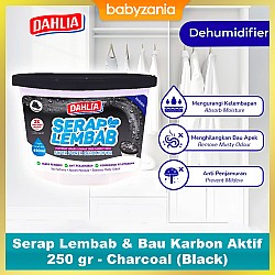 Dahlia Serap Lembab & Bau Karbon Aktif 250 gr - Charcoal (Black)