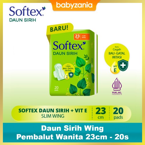Softex Daun Sirih Wing / Pembalut Wanita 23 cm - 20s