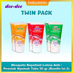Dee Dee Mosquito Repellent Lotion Anti Nyamuk Tube 50 gr (Bundle Isi 2)