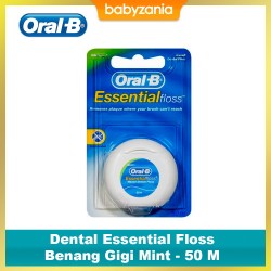 Oral-B Dental Essential Floss Benang Gigi Mint -...