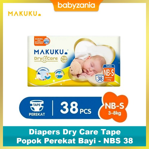 Makuku Diapers Dry Care Tape Popok Perekat Bayi - NBS 38