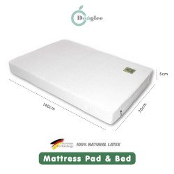 Dooglee Mattress Pad and Bed Latex - 140x70x5cm