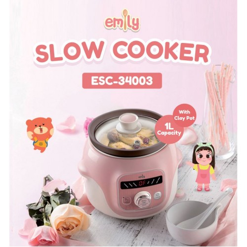Emily Slow Cooker 1 Liter Alat Masak MPASI (ESC-34003)