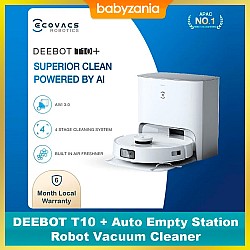 Ecovacs DEEBOT T10 + Auto Empty Station Robot...