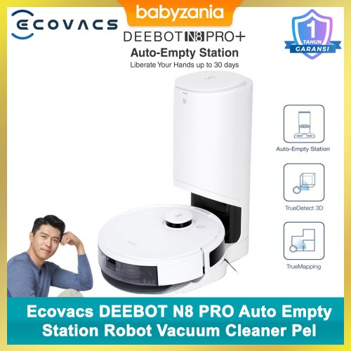 Ecovacs DEEBOT N8 PRO + Auto Empty Station Robot Vacuum Cleaner Pel